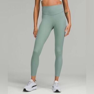 Lululemon Wunder Train High-Rise Tight 25" in Misty Glade